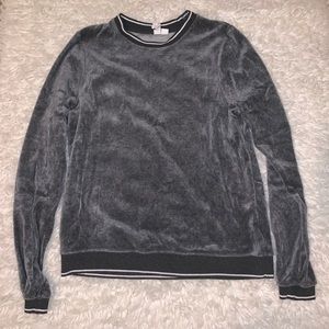 Others Follow Grey Velvet Sweatshirt!